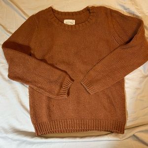 Sweater orange - crew neck